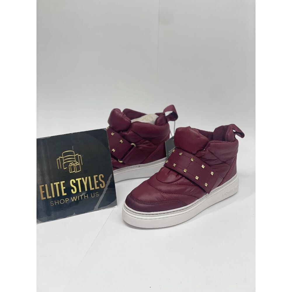 MICHAEL Michael Kors Women's Stirling High-Top Sneakers - Dark Berry 5.5M